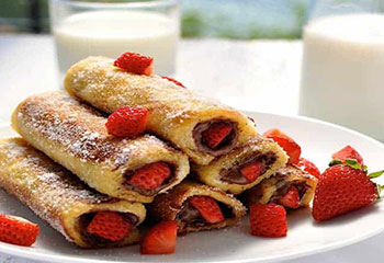 Nutella Wrap with Strawberries